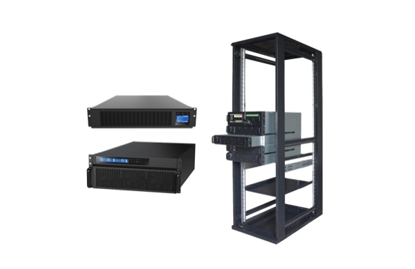 Rack Oriented System, 19-inch rack mount design with 60kVA capacity in 4U space